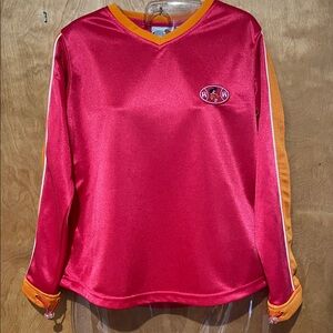 RIM ROCKA Women’s Junior Pink Long Sleeve Tee with Logo (Sz.L)